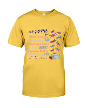 Load image into Gallery viewer, Butterflies When I Miss You I Just Have To Look Inside My Heart Gift For Lover Guys Tee