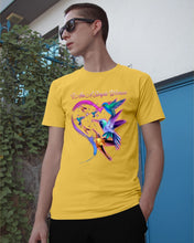 Load image into Gallery viewer, Hummingbirds Heart Shaped I Am A Simple Woman Gift For Mom Guys Tee
