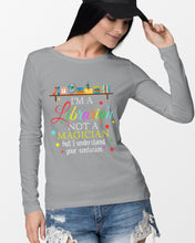 Load image into Gallery viewer, I Am A Librarian Not A Magician Custom Design Gifts Unisex Long Sleeve