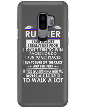 Load image into Gallery viewer, I Am A Runner I Run Because I Really Like Food Custom Design Phone case