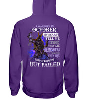 Load image into Gallery viewer, I Was Born In October My Scars Tell Me A Story Birthday Gift Hoodie
