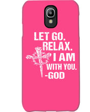 Load image into Gallery viewer, Let You Relax I Am With You Gray Background Phone case