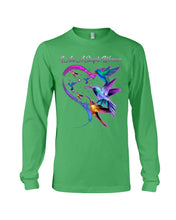Load image into Gallery viewer, Hummingbirds Heart Shaped I Am A Simple Woman Gift For Mom Unisex Long Sleeve