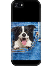 Load image into Gallery viewer, Border Collie In Denim Pocket Gift For Dog Lovers Phone case
