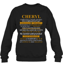 Load image into Gallery viewer, Cheryl Custom Name Gift A Warrior's Mentality With A Poet's Soul Sweatshirt