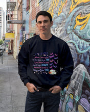 Load image into Gallery viewer, Butterflies When I Miss You I Just Have To Look Inside My Heart Gift For Lover Sweatshirt