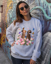Load image into Gallery viewer, Gift For Dog LoversChesapeake Bay Retriever With Peonies Sweatshirt