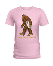 Load image into Gallery viewer, Bigfoot Come And Take It Simple Custom Design Ladies Tee
