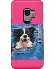 Load image into Gallery viewer, Border Collie In Denim Pocket Gift For Dog Lovers Phone case