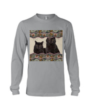 Load image into Gallery viewer, Lovely Phone Case Cute Black Cat Boho Pattern Gift For Cat Lovers Unisex Long Sleeve
