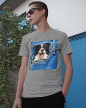 Load image into Gallery viewer, Border Collie In Denim Pocket Gift For Dog Lovers Guys Tee