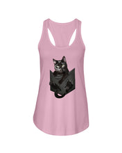 Load image into Gallery viewer, Cat In Your Front Pocket Perfect Gift For Friends Who Loves Cat Ladies Flowy Tank