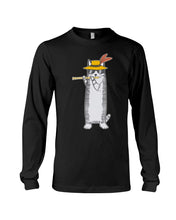 Load image into Gallery viewer, Cat Plays Flute Special Custom Design For Music Lovers Unisex Long Sleeve