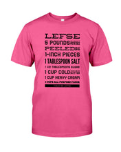 Load image into Gallery viewer, Lefse 5 Pounds Russet Potatoes Peeled And Cut Into 1-inch Pieces Guys Tee