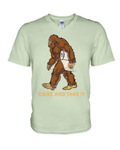 Load image into Gallery viewer, Bigfoot Come And Take It Simple Custom Design Guys V-Neck