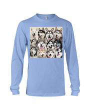 Load image into Gallery viewer, Many Love Husky Siberian On Phone Case Gift For Husky Lovers Unisex Long Sleeve