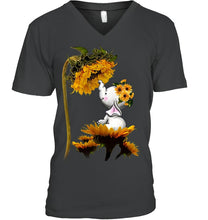 Load image into Gallery viewer, Elephant Sunflower Special Custom Design For Cute Girls Guys V-Neck