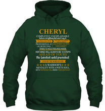 Load image into Gallery viewer, Cheryl Custom Name Gift A Warrior's Mentality With A Poet's Soul Hoodie