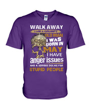 Load image into Gallery viewer, I Am A May Grumpy Old Man Custom Design For Birthday Gift Guys V-Neck