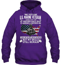 Load image into Gallery viewer, I Am A US Marine Veteran If America Needed Me Gift Hoodie