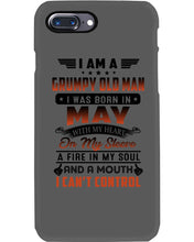 Load image into Gallery viewer, I'm A Grumpy Old Man I Was Born In May With My Heart Phone case