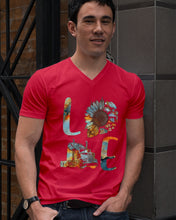 Load image into Gallery viewer, Love Trucker Simple Unique Custom Design For Personalized Job Gift Guys V-Neck