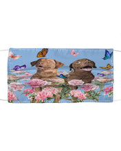 Load image into Gallery viewer, Gift For Dog LoversChesapeake Bay Retriever With Peonies Cloth Face Mask