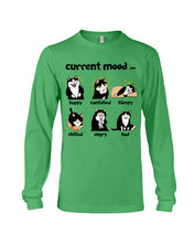Load image into Gallery viewer, Current Black Cat's Mood Gift For Cat Lovers Unisex Long Sleeve