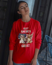 Load image into Gallery viewer, Keep America Great Yorkshire Terrier Gift For Dog Lovers Unisex Long Sleeve