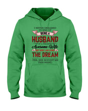 Load image into Gallery viewer, Being A Husband Of An Awesome Wife Gift For Family Plaid Red Hoodie