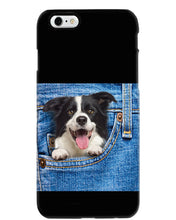 Load image into Gallery viewer, Border Collie In Denim Pocket Gift For Dog Lovers Phone case