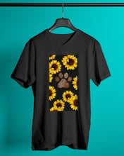 Load image into Gallery viewer, Dog Paw Sunflower Special Custom Design For Dog Lovers Guys V-Neck