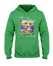 Load image into Gallery viewer, Butterfly Sunset On Beach Those We Love Don't Go Away Gift For Lover Hoodie