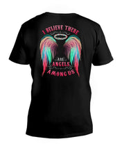 Load image into Gallery viewer, I Believe There Are Angels Among Us Unique Custom Design Guys V-Neck