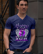 Load image into Gallery viewer, I Used To Be Her Angel Now She’s Mine Gift For Mommy Girl’s Guys V-Neck