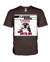 Load image into Gallery viewer, Boston Upside Down Now Let's Be Gift For Dog Lovers Guys V-Neck