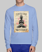Load image into Gallery viewer, I'm Mostly Peace Love And Light Yoga Gift For Yoga Lovers Unisex Long Sleeve