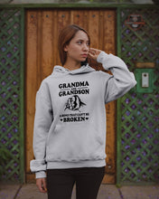 Load image into Gallery viewer, Grandma And Grandson A Bond That Can't Be Broken Custom Design Hoodie