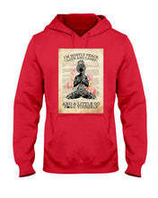 Load image into Gallery viewer, I'm Mostly Peace Love And Light Yoga Gift For Yoga Lovers Hoodie