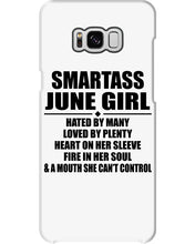Load image into Gallery viewer, Birthday Gift For Smartass June GirlHeart On Her Sleeve Phone case
