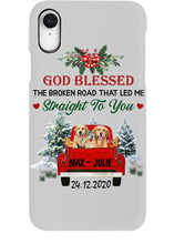 Load image into Gallery viewer, Golden Retriever X-mas Road Gift For Dog Lovers Phone case