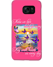 Load image into Gallery viewer, Butterfly Sunset On Beach Those We Love Don't Go Away Gift For Lover Phone case