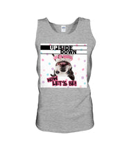 Load image into Gallery viewer, Boston Upside Down Now Let's Be Gift For Dog Lovers Unisex Tank Top