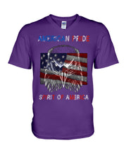 Load image into Gallery viewer, Eagle American Pride Spirit Of America Gift For American People Guys V-Neck