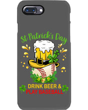 Load image into Gallery viewer, Baseball Drink Beer Day St Patrick's Day Gift For Baseball Lovers Phone case