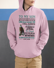 Load image into Gallery viewer, Look Right Beside You Eagle Mom Gift For Son Hoodie