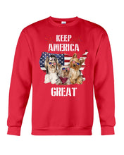 Load image into Gallery viewer, Keep America Great Yorkshire Terrier Gift For Dog Lovers Sweatshirt