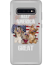Load image into Gallery viewer, Keep America Great Yorkshire Terrier Gift For Dog Lovers Phone case