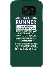 Load image into Gallery viewer, I Am A Runner I Run Because I Really Like Food Custom Design Phone case