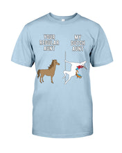 Load image into Gallery viewer, Funny Unicorn Difference Between Your Regular Aunt And My Dutch Aunt Guys Tee